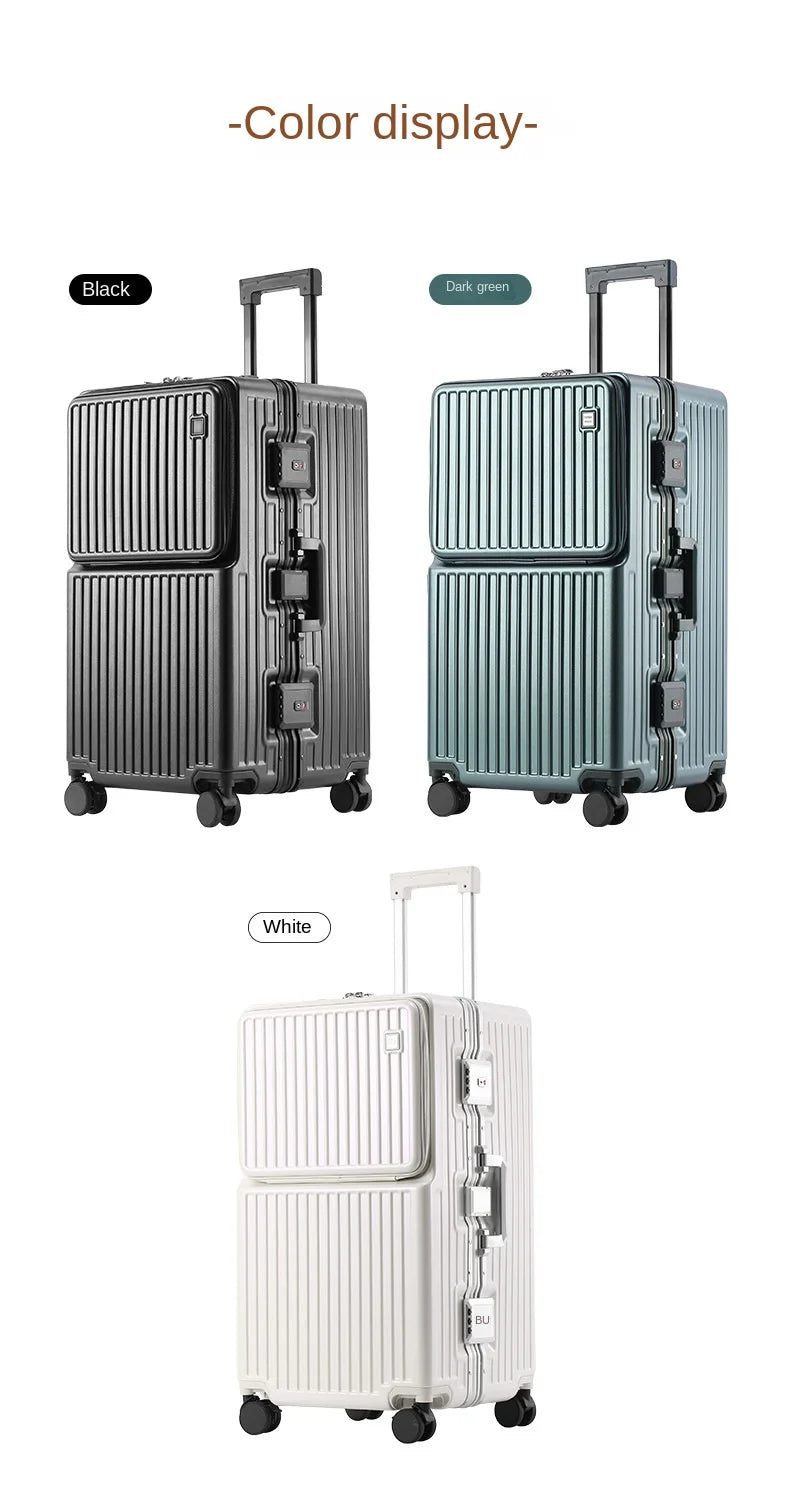 Large Capacity Travel Suitcase Aluminum frame
