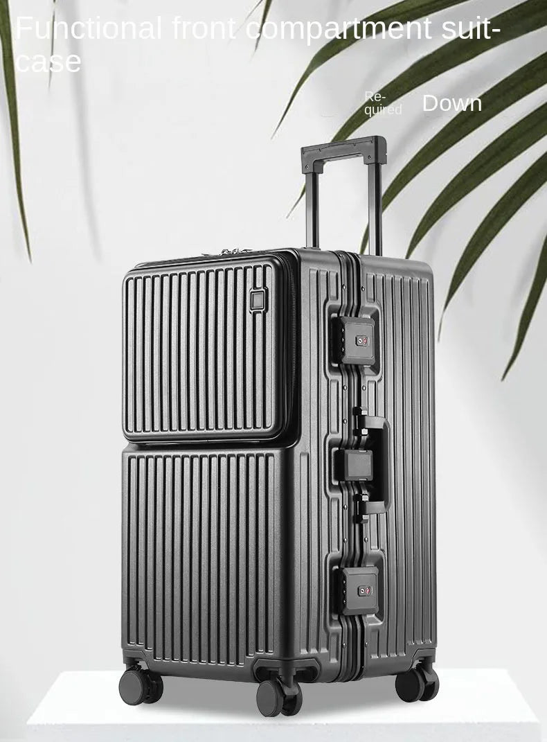 Large Capacity Travel Suitcase Aluminum frame