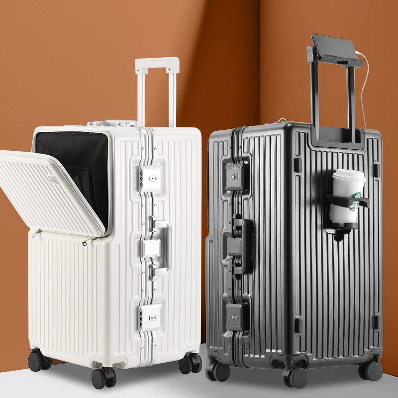 Large Capacity Travel Suitcase Aluminum frame