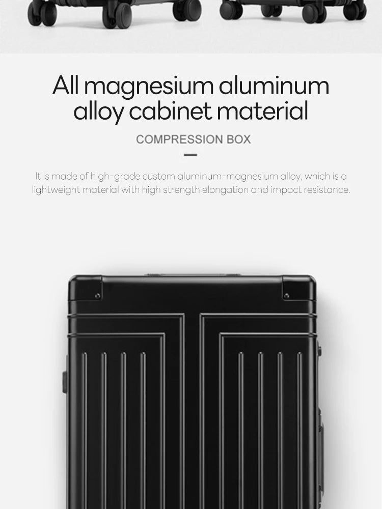 Aluminum-magnesium Travel Suitcase