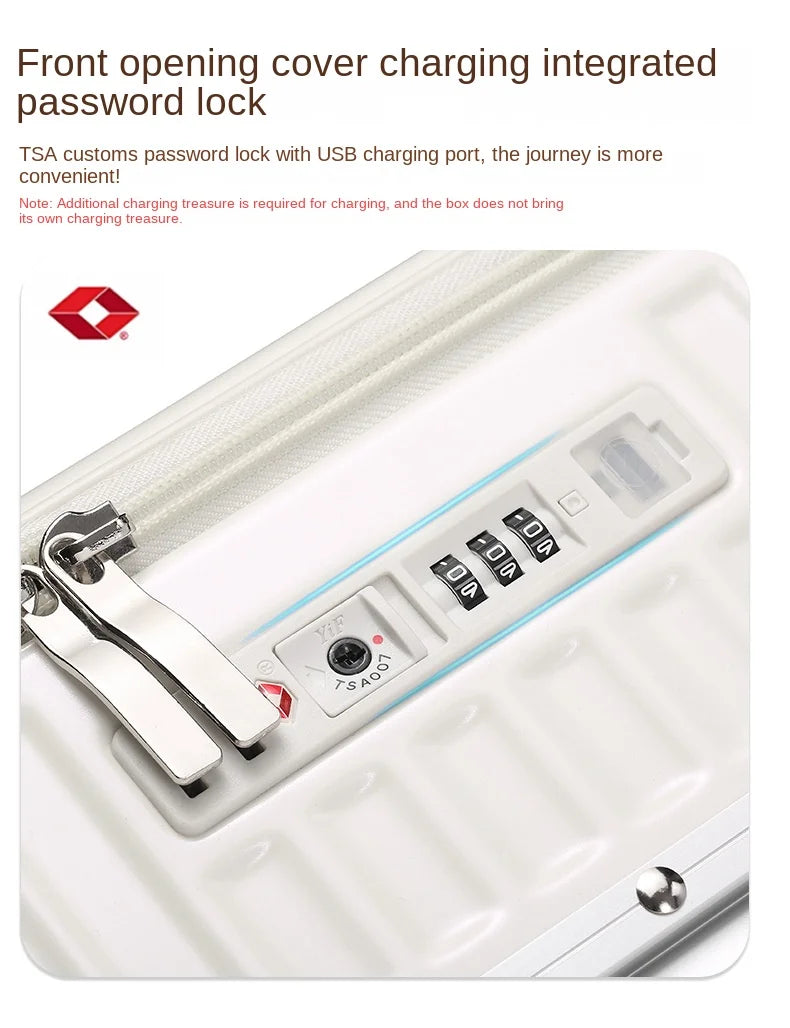 Large Capacity Travel Suitcase Aluminum frame