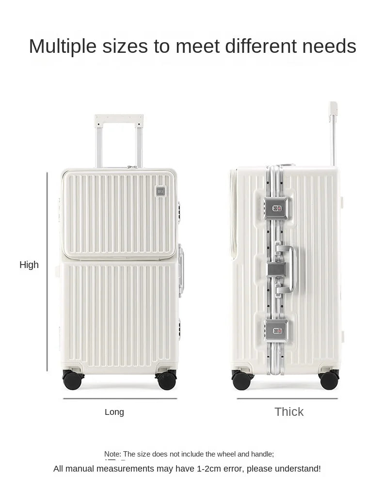 Large Capacity Travel Suitcase Aluminum frame