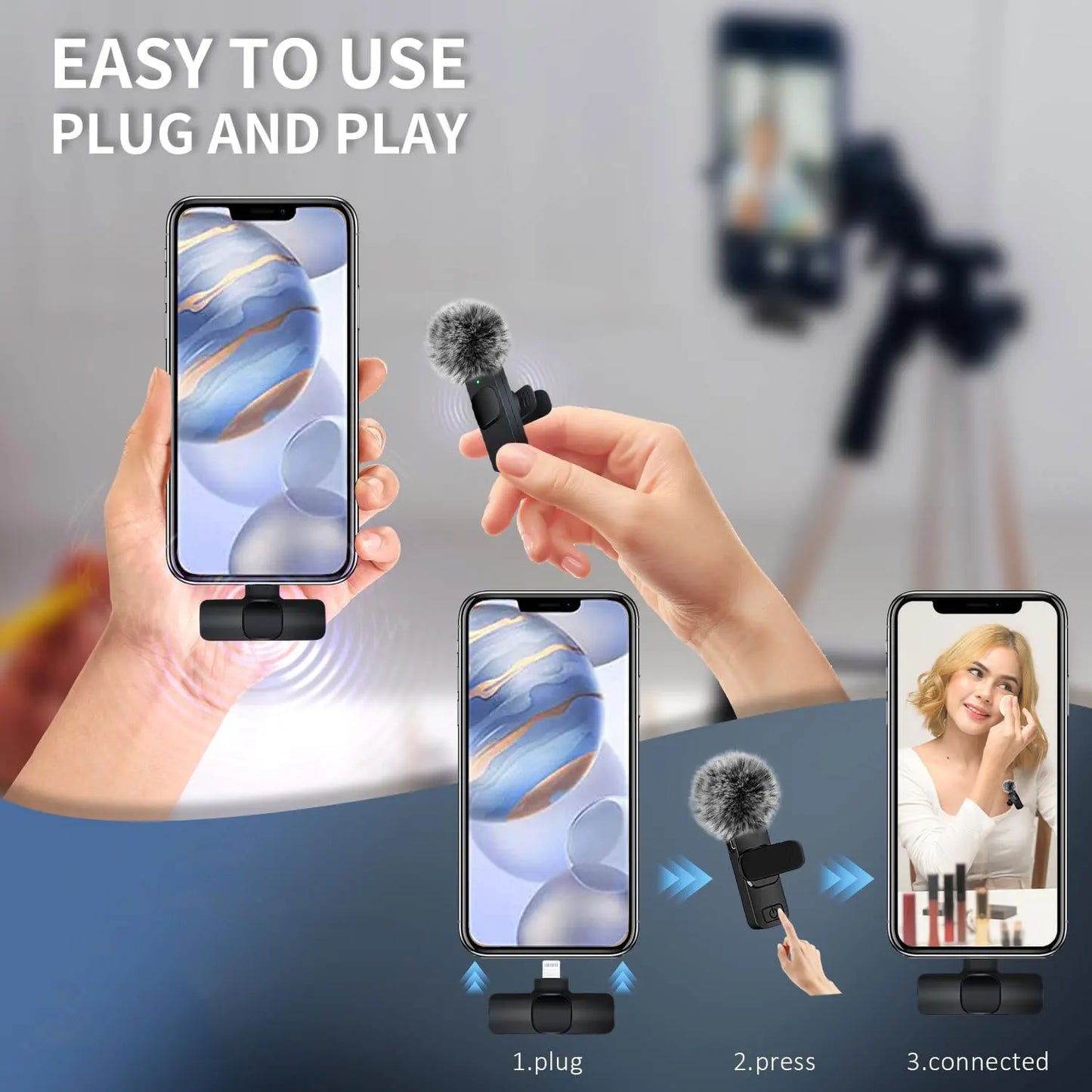 NEW Wireless Microphone Audio Recording