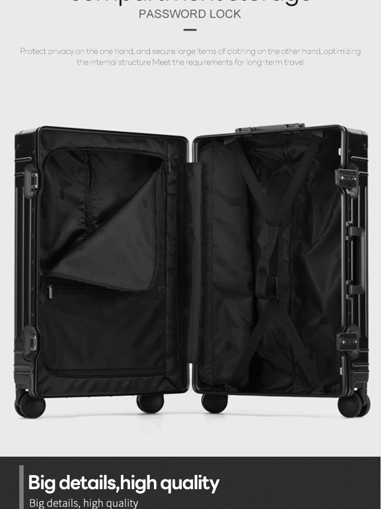 Aluminum-magnesium Travel Suitcase