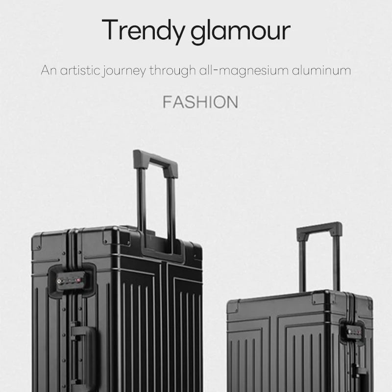 Aluminum-magnesium Travel Suitcase