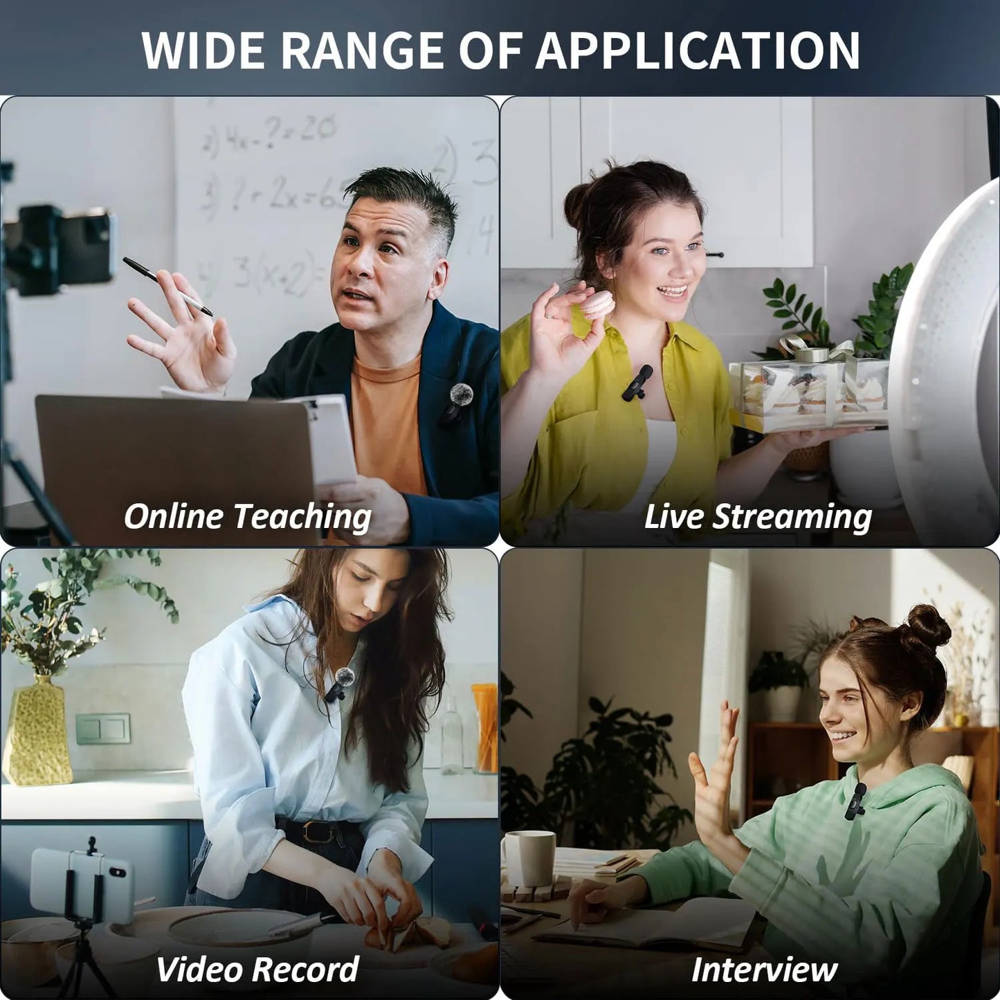 NEW Wireless Microphone Audio Recording