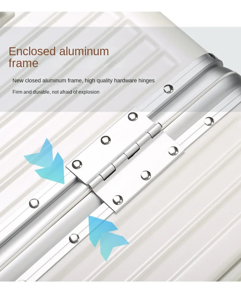 Large Capacity Travel Suitcase Aluminum frame
