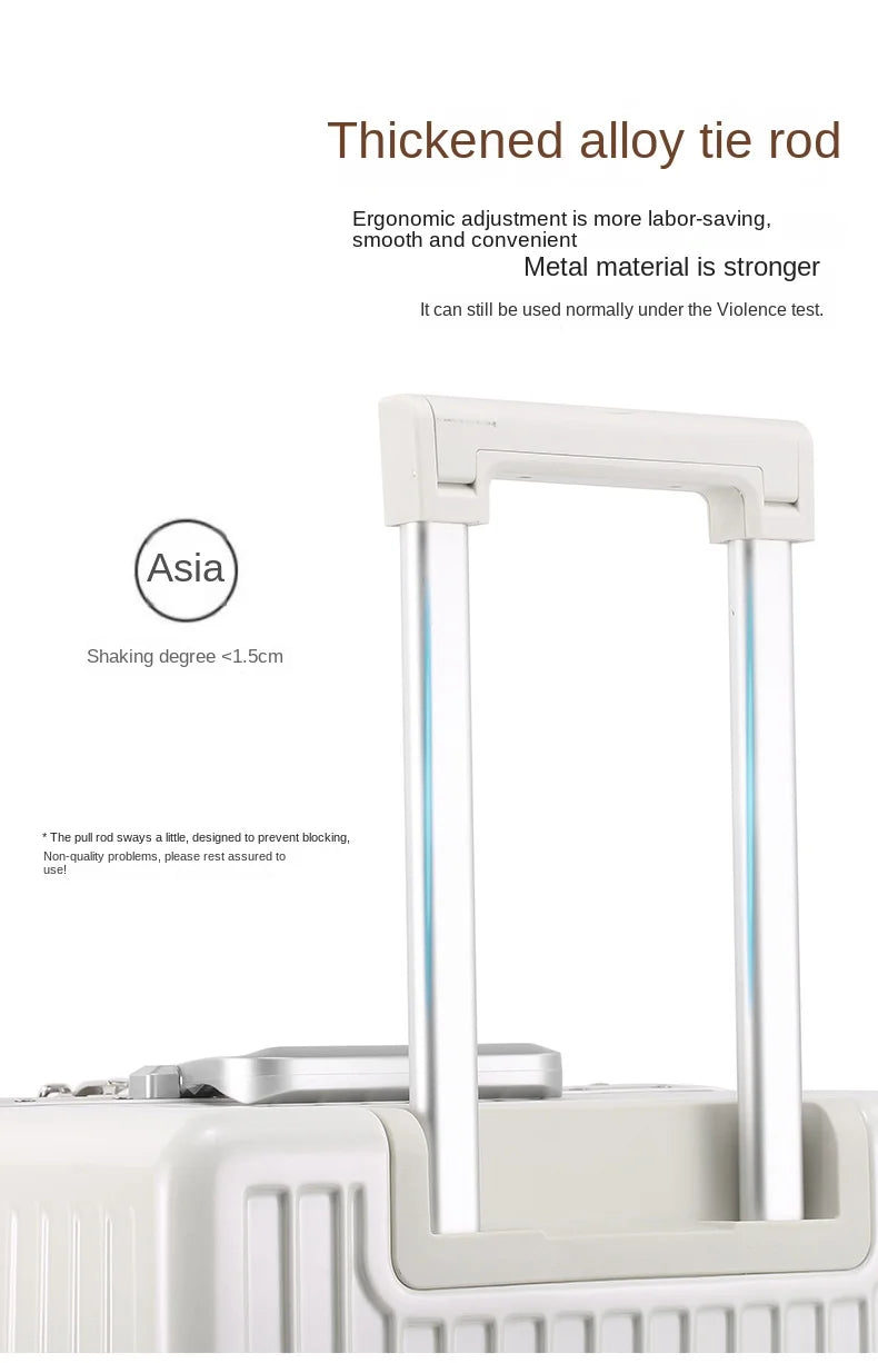 Large Capacity Travel Suitcase Aluminum frame