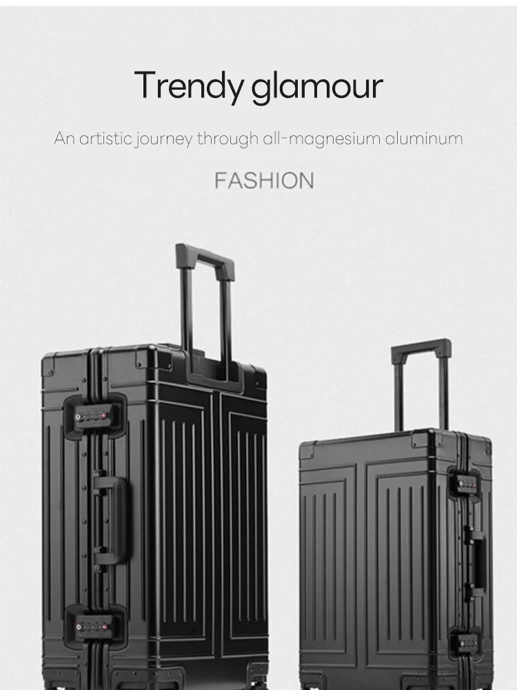 Aluminum-magnesium Travel Suitcase