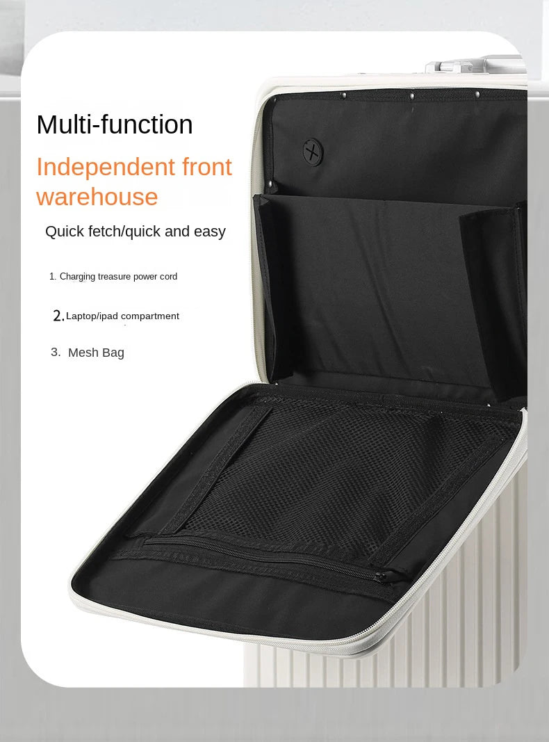 Large Capacity Travel Suitcase Aluminum frame