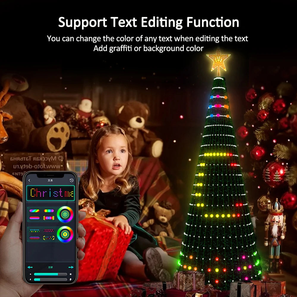 Christmas Tree Star Lights Smart Color Change