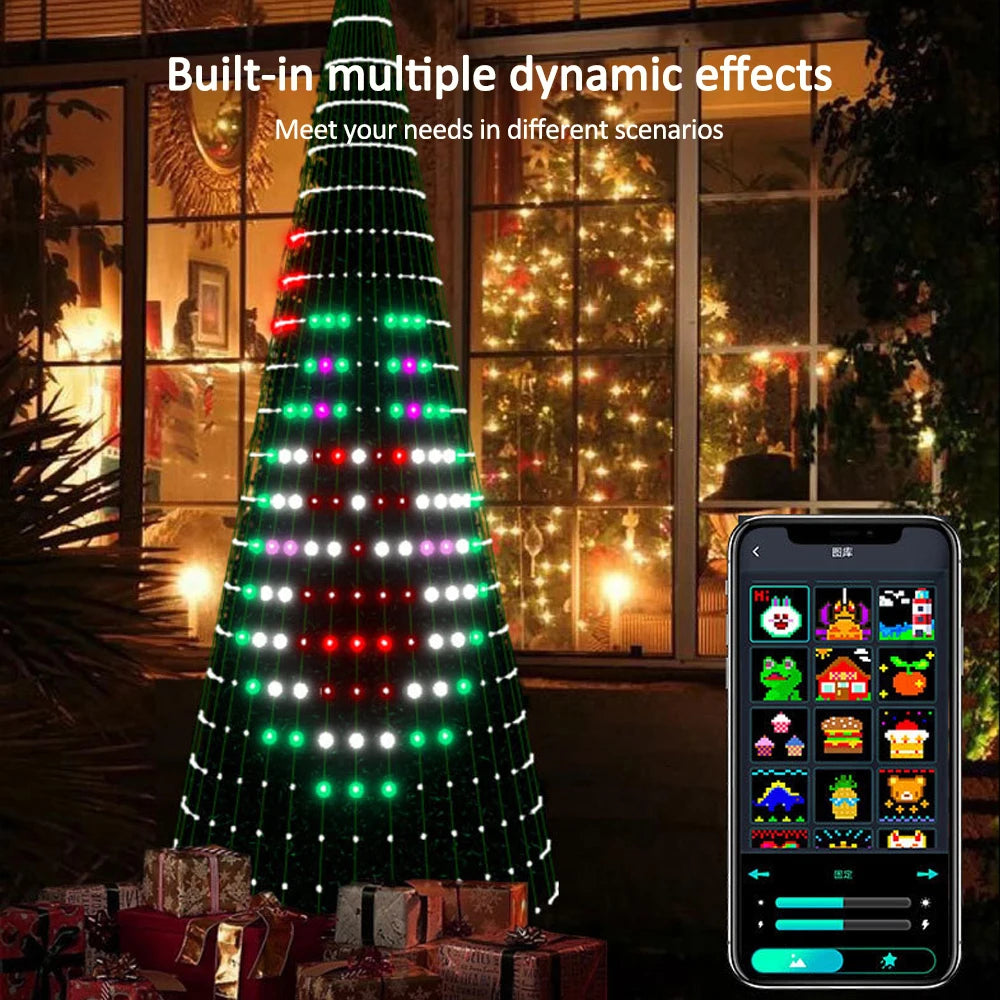 Christmas Tree Star Lights Smart Color Change