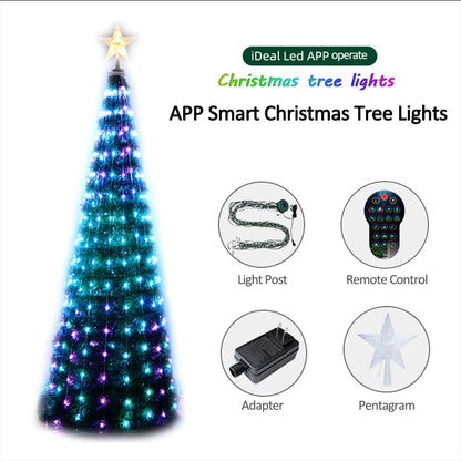 Christmas Tree Star Lights Smart Color Change