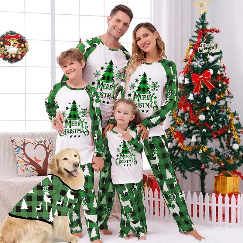 Christmas Family Matching Outfits Mom Dad Kids