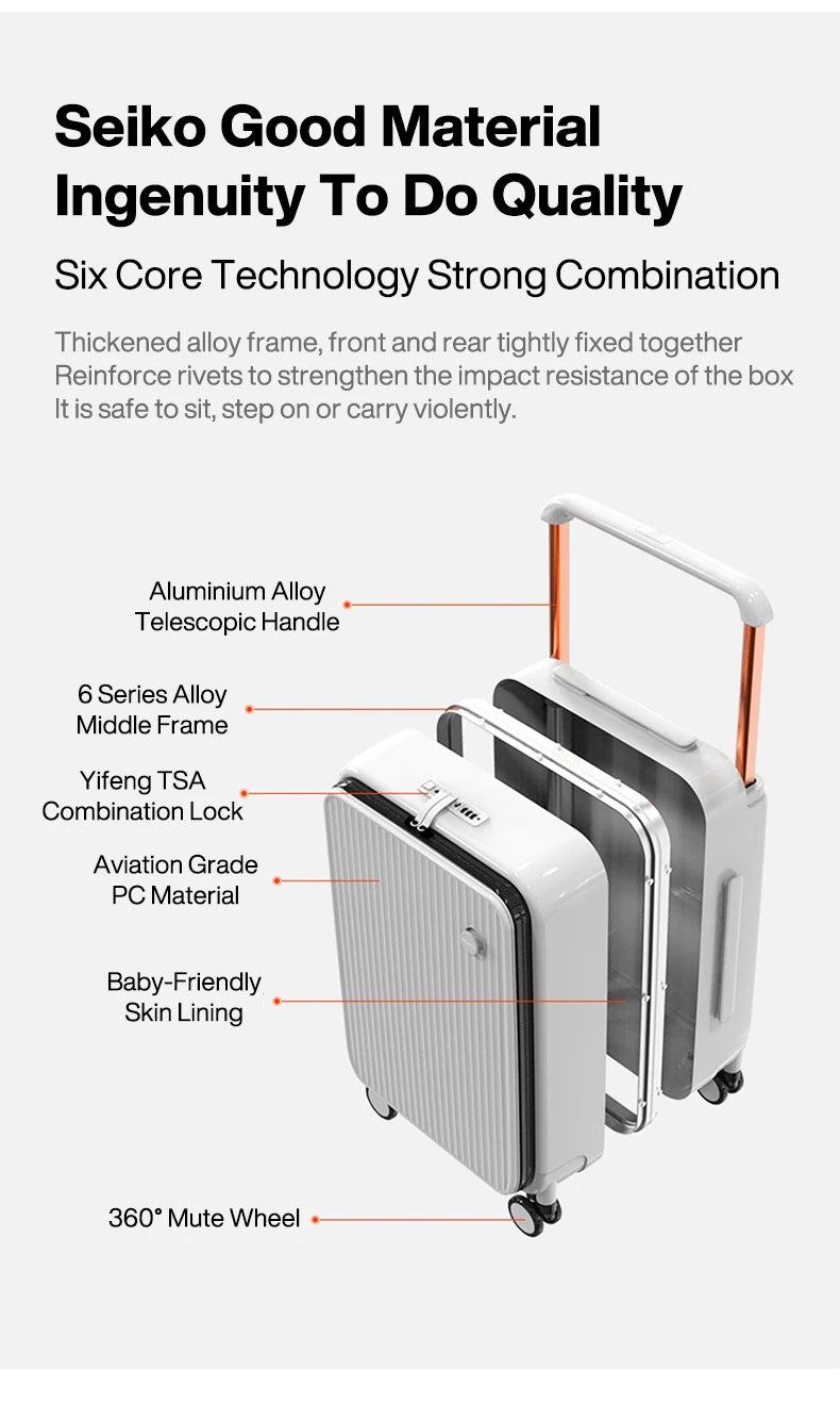 Front Laptop Pocket Suitcase