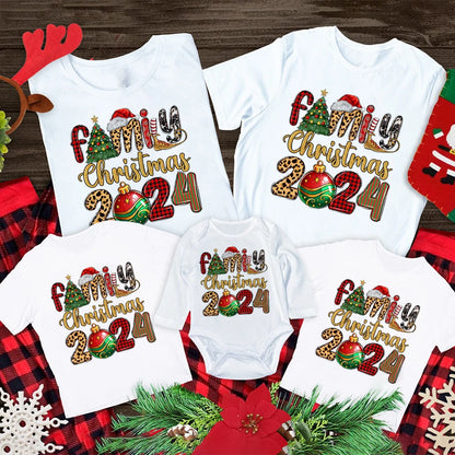 Family Christmas Print Shirt  All Together