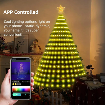 Christmas Tree Star Lights Smart Color Change