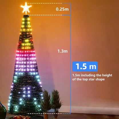 Christmas Tree Star Lights Smart Color Change