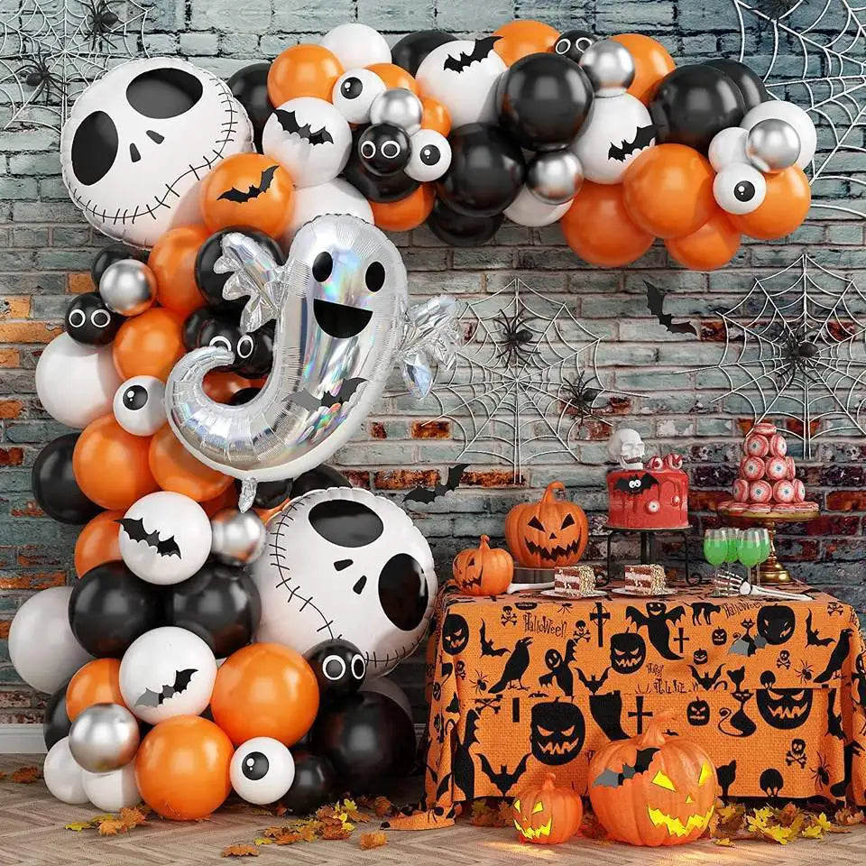 94 piece Halloween balloon wreath arch