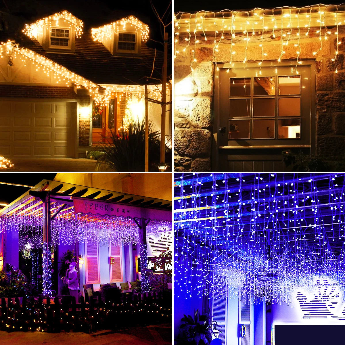 5M Christmas Light Outdoor Drop 0.4-0.6m LED Garland Curtain