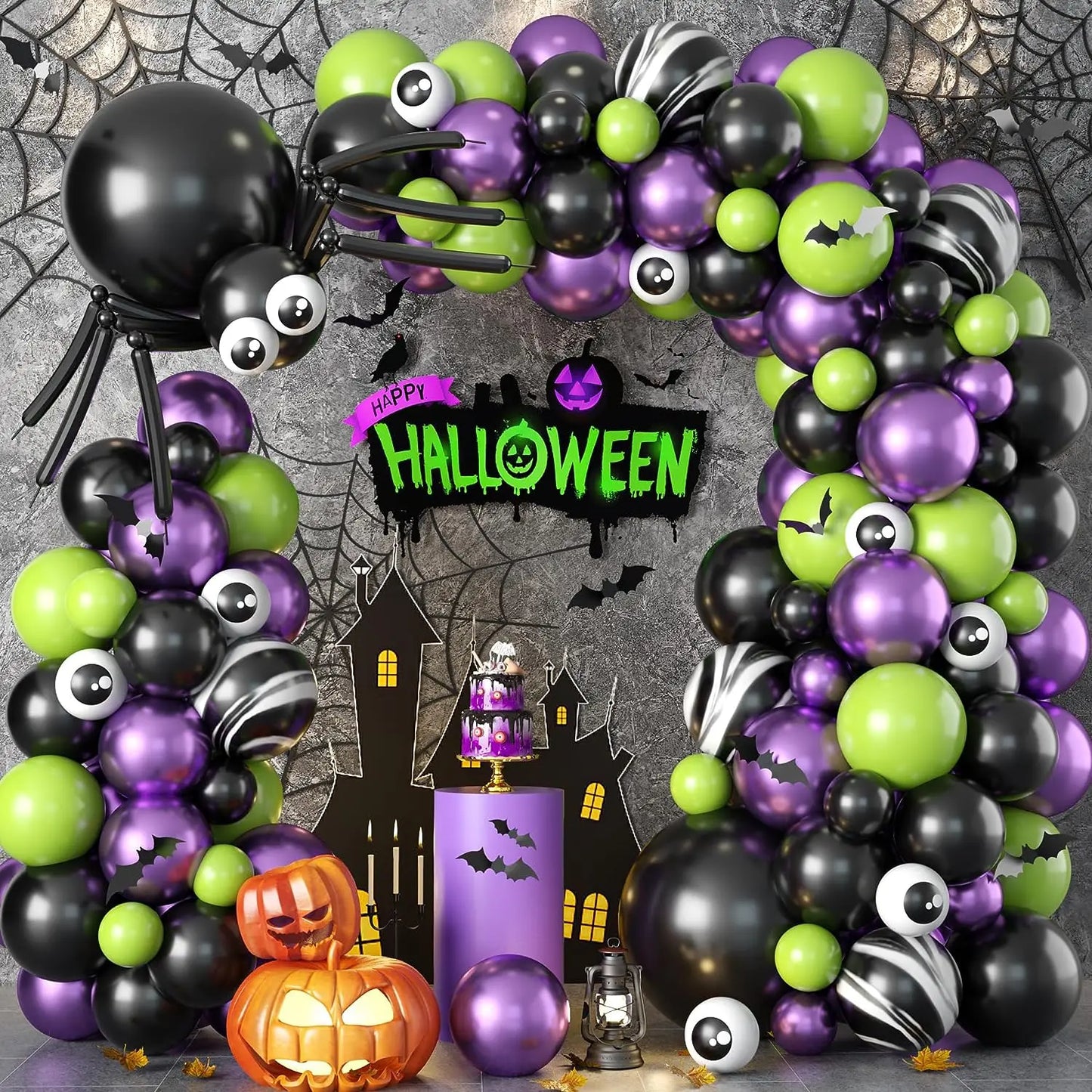 Halloween Balloons Garland Arch Kit