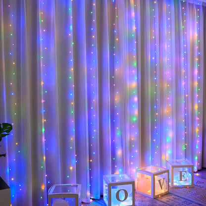 Christmas Lights LED Fairy String Curtain Lights 8 Modes