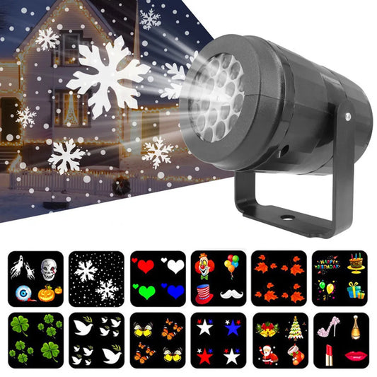 Christmas Party Lights LED Laser Snowflake Projector