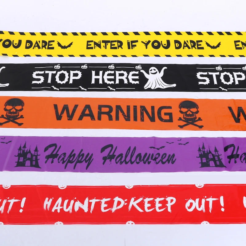 NEW 1PC Halloween Props Window Prop Warning