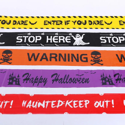 NEW 1PC Halloween Props Window Prop Warning