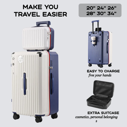 2024 Durable Luggage Sets PC+ABS Spinner Wheel Suitcase