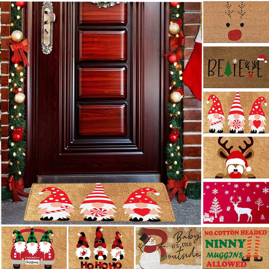 Christmas Festival Decoration Front Door Carpet