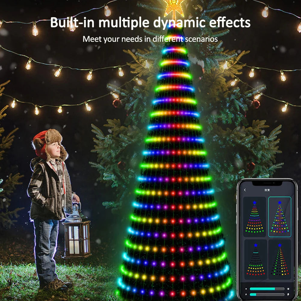 Christmas Tree Star Lights Smart Color Change