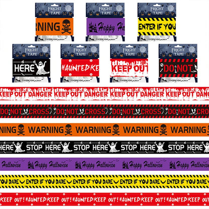 NEW 1PC Halloween Props Window Prop Warning