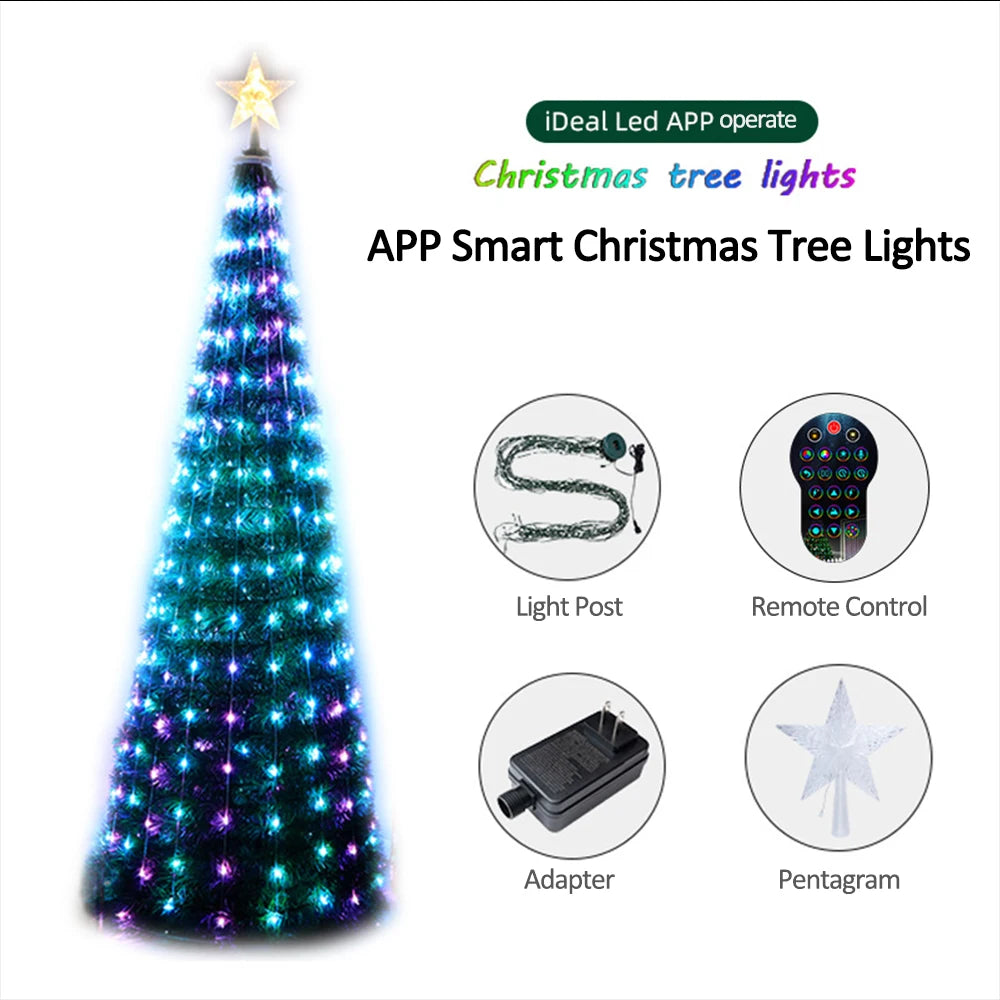 Christmas Tree Star Lights Smart Color Change